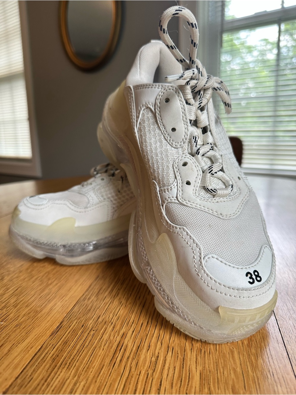 Balenciaga Women’s Triple S Clear Sole Sneaker Size 8